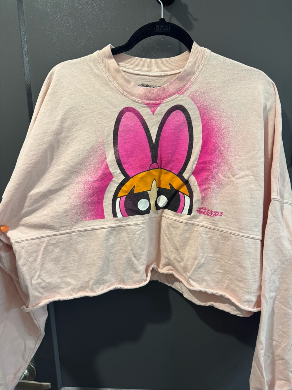 Powerpuff Girls Cropped Crewneck Sweatshirt